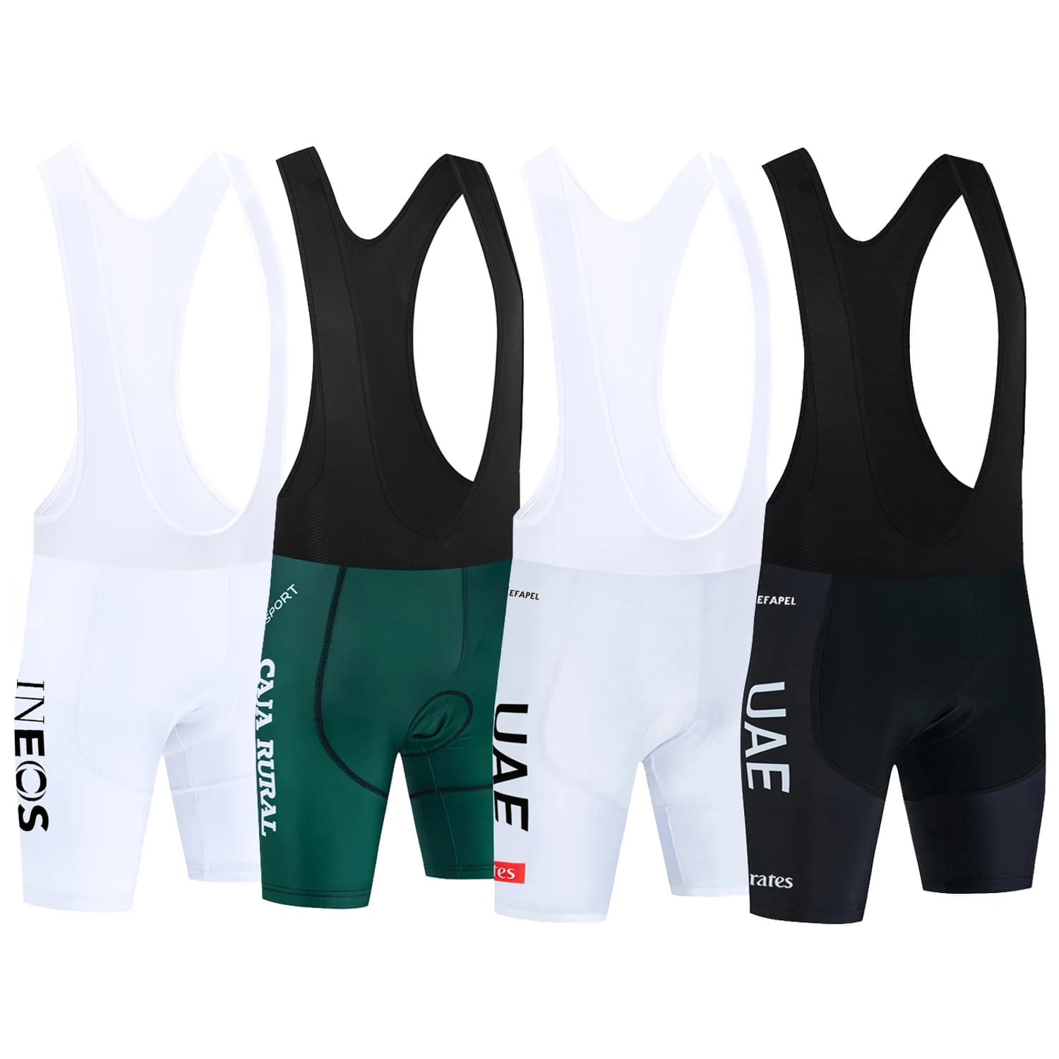 INEOS Men's White Cycling Shorts 2025 BORAFUL Bike Shorts Ropa Cycling 20D Gel Pad Bicycle Pants Culottes