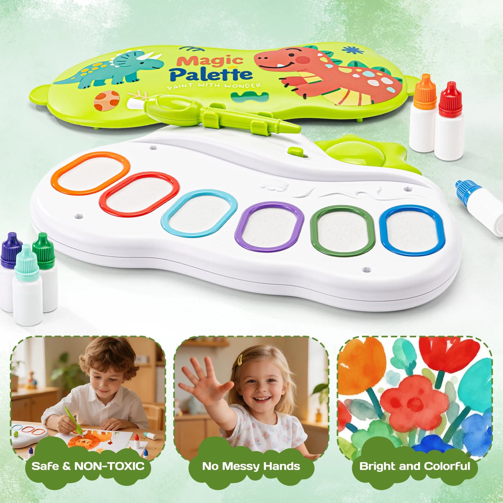 Tavolozza per Disegno Senza Macchie per Bambini, Giocattolo Educativo Non Tossico, Perfetto per Casa e Scuola, Sicuro per Pelle e Vestiti