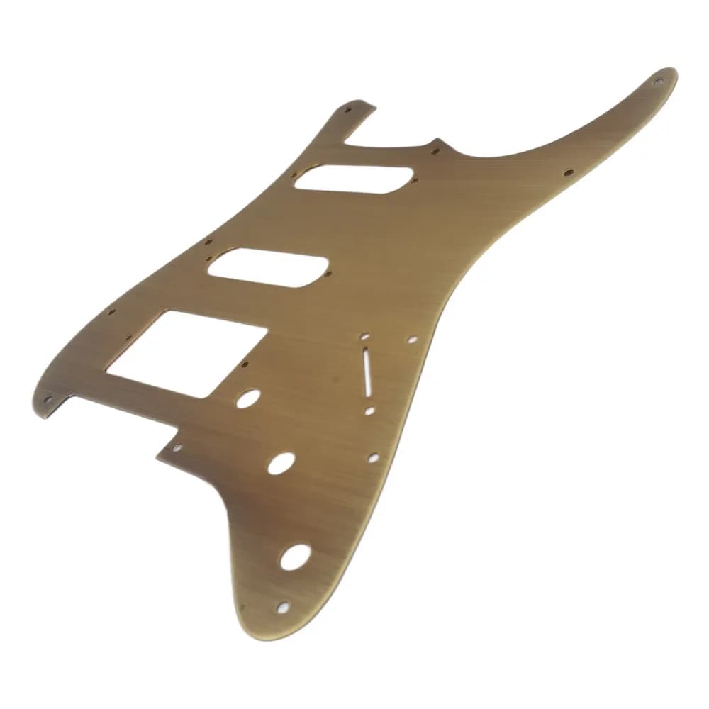 ​HSS Configuration​ ​Guitar Pickguard​ Aluminum Alloy ​Bronze ​Pick Guard ​Anti Scratching​ ​Electric Guitar Scratch Plate​