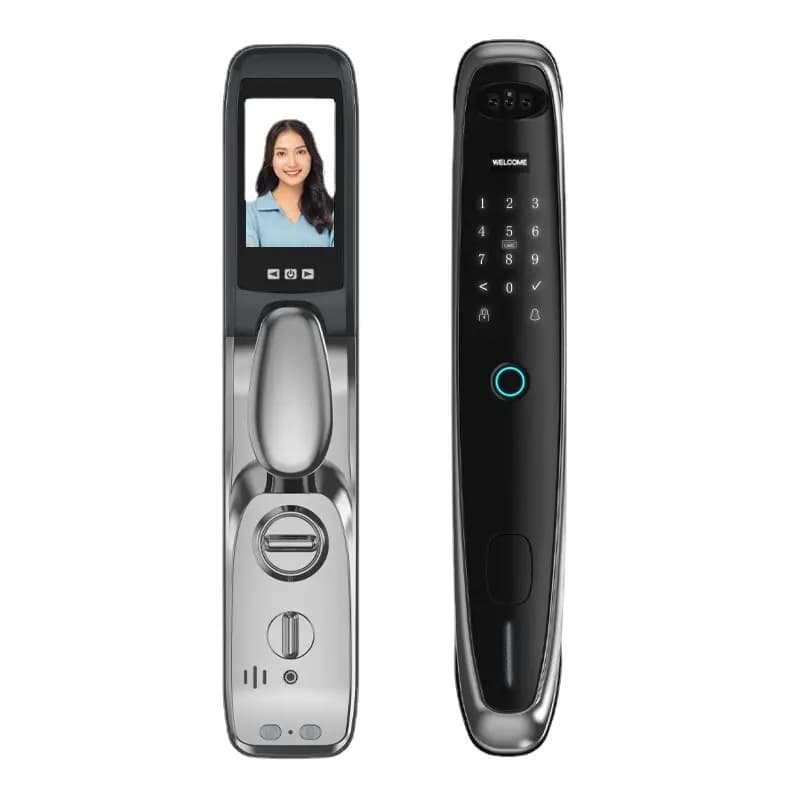 Serratura Elettronica Intelligente per Tutta la Casa con Riconoscimento Facciale 3D, Password e AI, Compatibile con Applicazioni Smart Home
