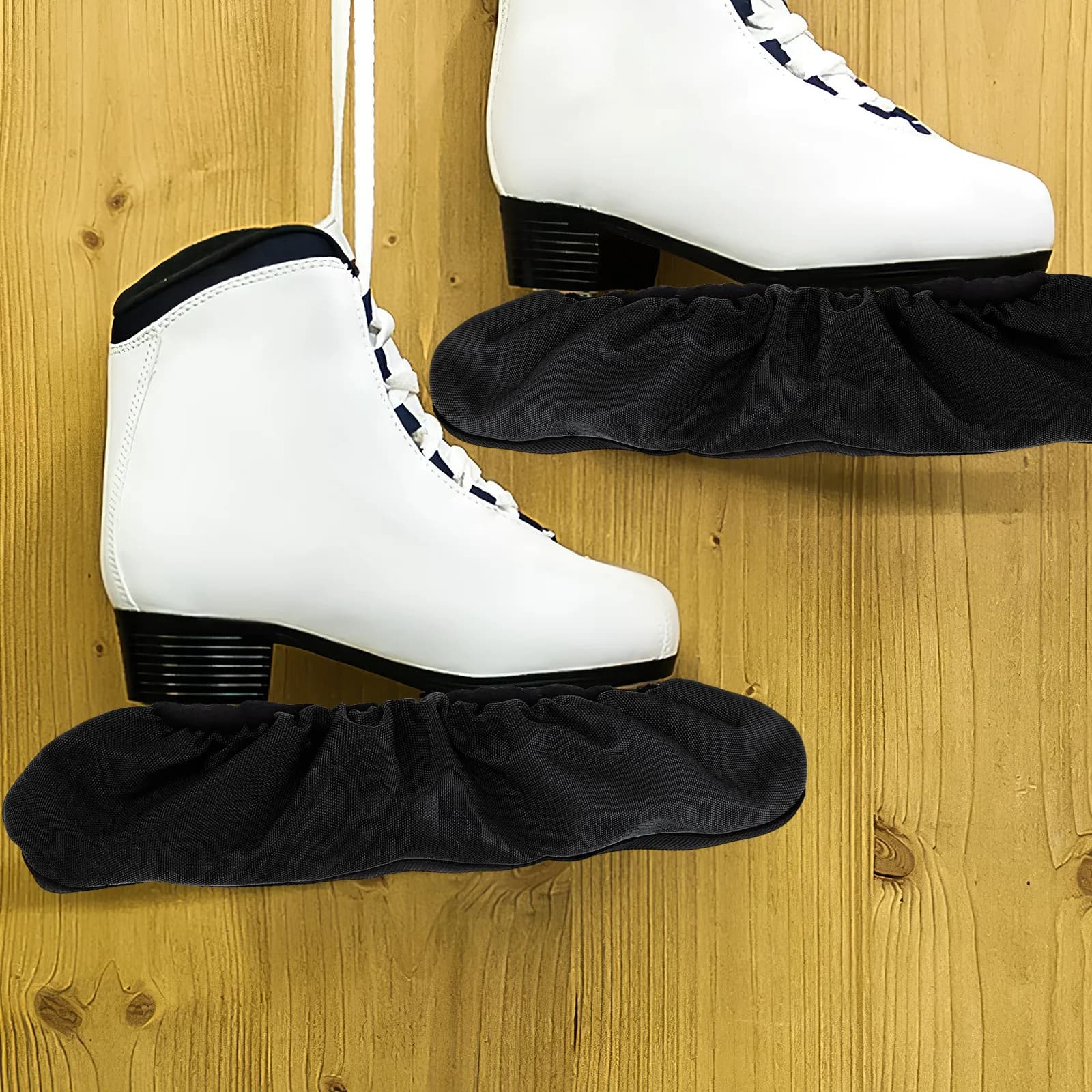 1 Paio di Protezioni Elastici per Pattini da Ghiaccio, Proteggono le Lame, Prevenzione delle Scheggiature, Copertura Protettiva per Pattini da Hockey Sicuri