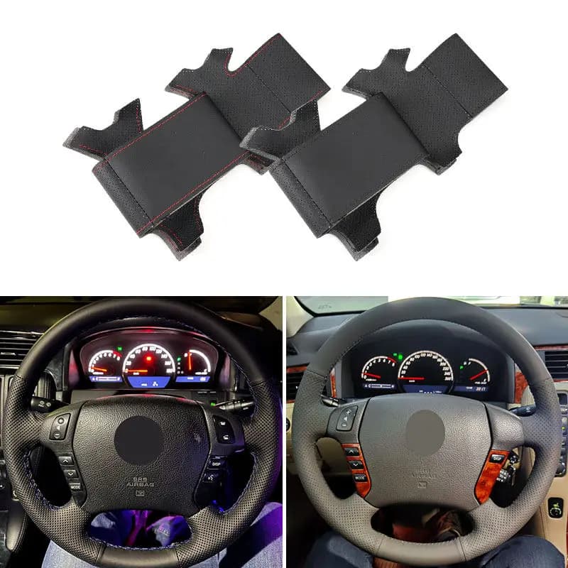 Accessories for interior lining in microfiber leather for wheel for hand woven car for Toyota Crown 2005 2006 2007 2008 2009