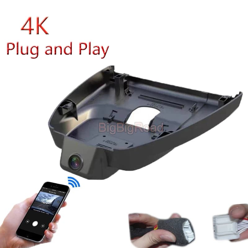 For Toyota Frontlander COROLLA CROSS 2023 4K Plug And Play Car Video Wifi DVR Dash Cam Camera FHD 2160P Grandangolo