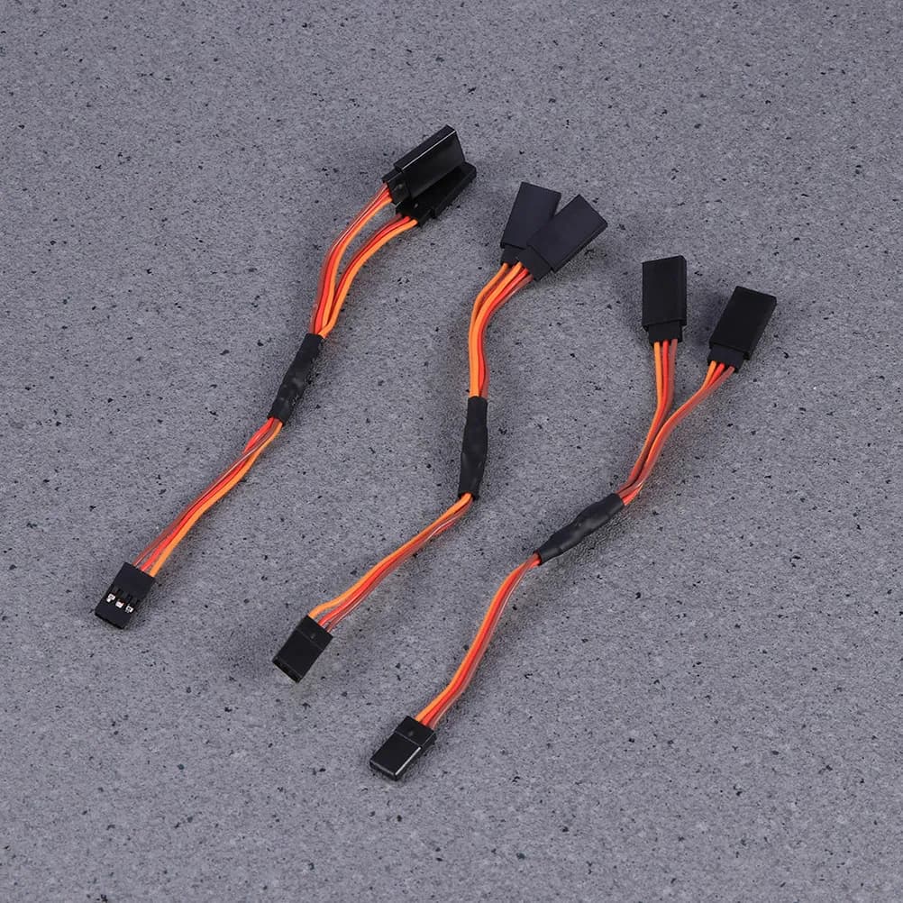 6 Pezzi Cavo di Prolunga Servo da 15 cm Tipo Y 30 Fili Maschio-Femmina Compatibile per Ricevitore RC Elicottero Auto Aereo