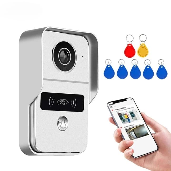 Smart Video Doorbell WiFi 1080P Video Intercom Door Bell IP Camera Two-Way Audio Works With Alexa Echo Show Google Home