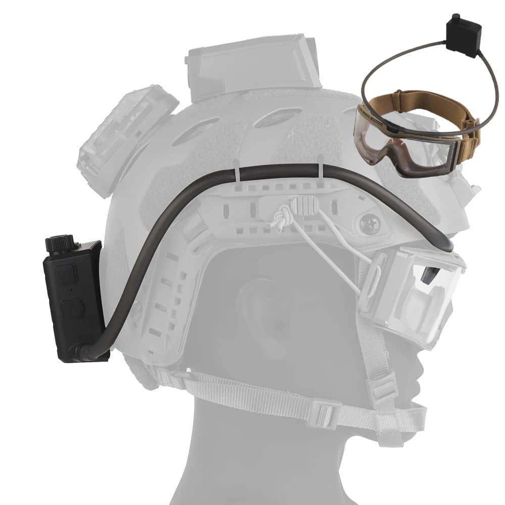 Kit Antiappannamento per Occhiali Tattici con Ventola, per Airsoft, Tiro, Motocross, Alpinismo, Protezione Occhiali, Maschere da Sci
