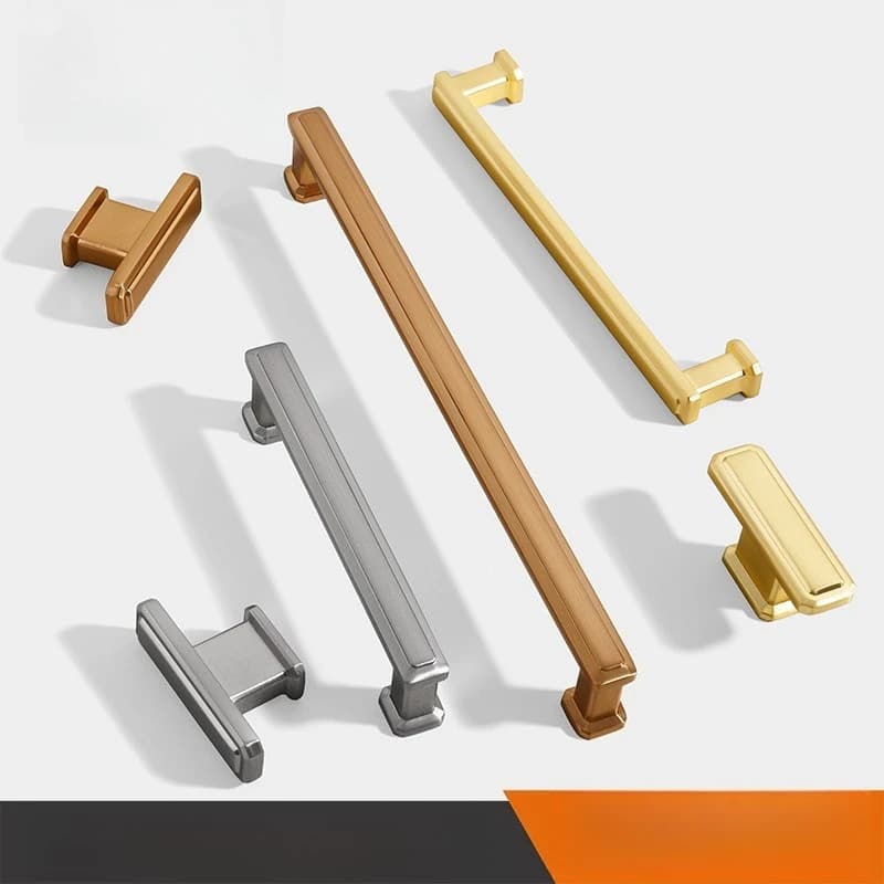 Maniglie per mobili nere di lusso Maniglie per cassetti in stile americano moderno Manopole per guardaroba Ferramenta per mobili