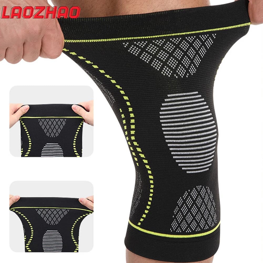 1 paio di manicotti di supporto per ginocchio - Alta compressione per l'artrite, ginocchiera stabilizzante per la corsa, lo sport - Leggero e traspirante