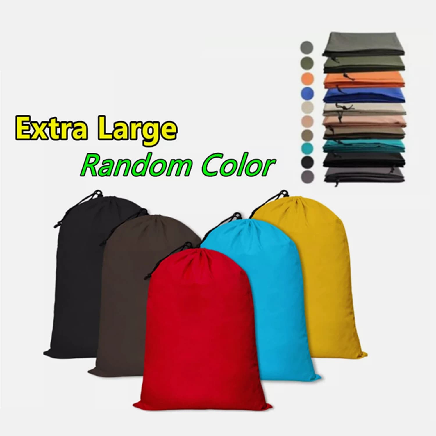 Confezione da 12 sacchi per biancheria grandi, 30 x 40 pollici, in nylon e poliestere resistente con chiusura a coulisse, sacchi lavabili riutilizzabili per vestiti