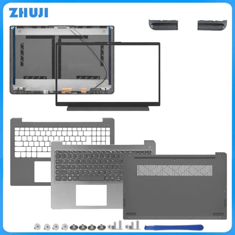 Per Ideapad 3 15ABA7 3-15IAU7 2022 NUOVO LCD Della Copertura Posteriore Lunetta Palmrest Custodia Inferiore Custodia Del Computer Portatile Sostituire Grigio