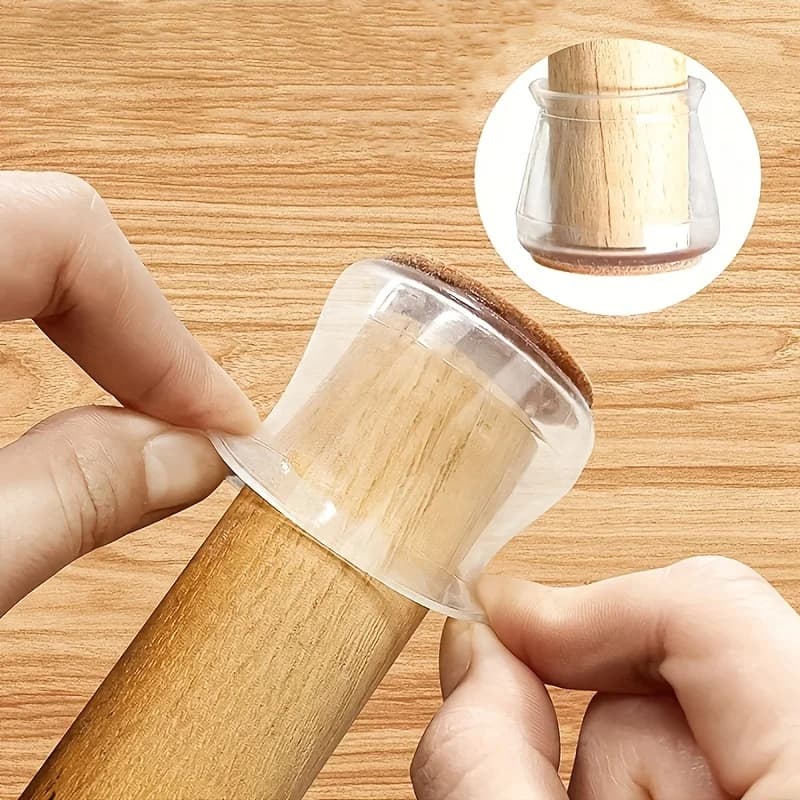 16/24 pz Tappi per Gambe di Sedie in Silicone, Protezioni per Piedi, Coperture per Mobili e Tavoli, Calzini, Tappi, Coperture per Piedini di Livellamento Mobili, Decorazioni per la Casa