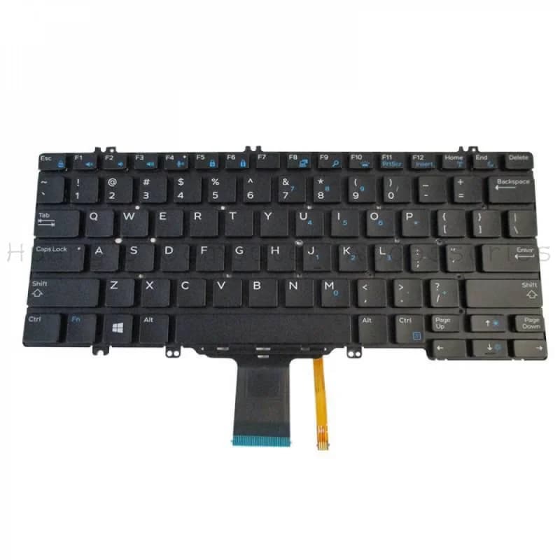 SS+Original New Backlit US Layout Keyboard For Dell Latitude 7280 7290 7380 7389 7390 Laptop 0NPN8 Strictly Tested Compatible Re