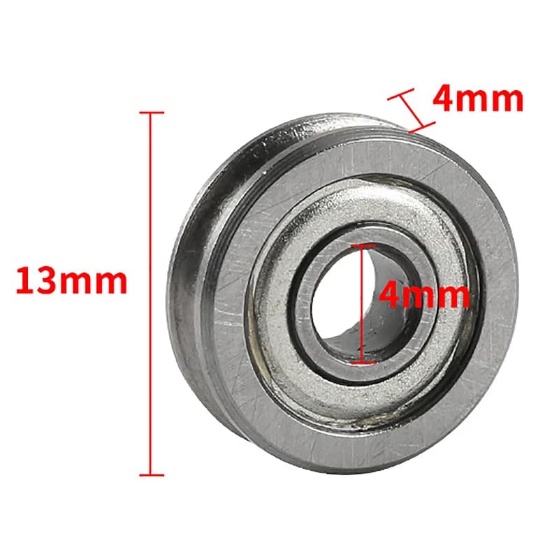 Tendenza del Momento - 20 Pezzi Cuscinetti a Sfera U-Slot per Estrusore U604ZZ per Accessori Stampante 3D CR-10 Ender-3 4 X 13 X 4Mm