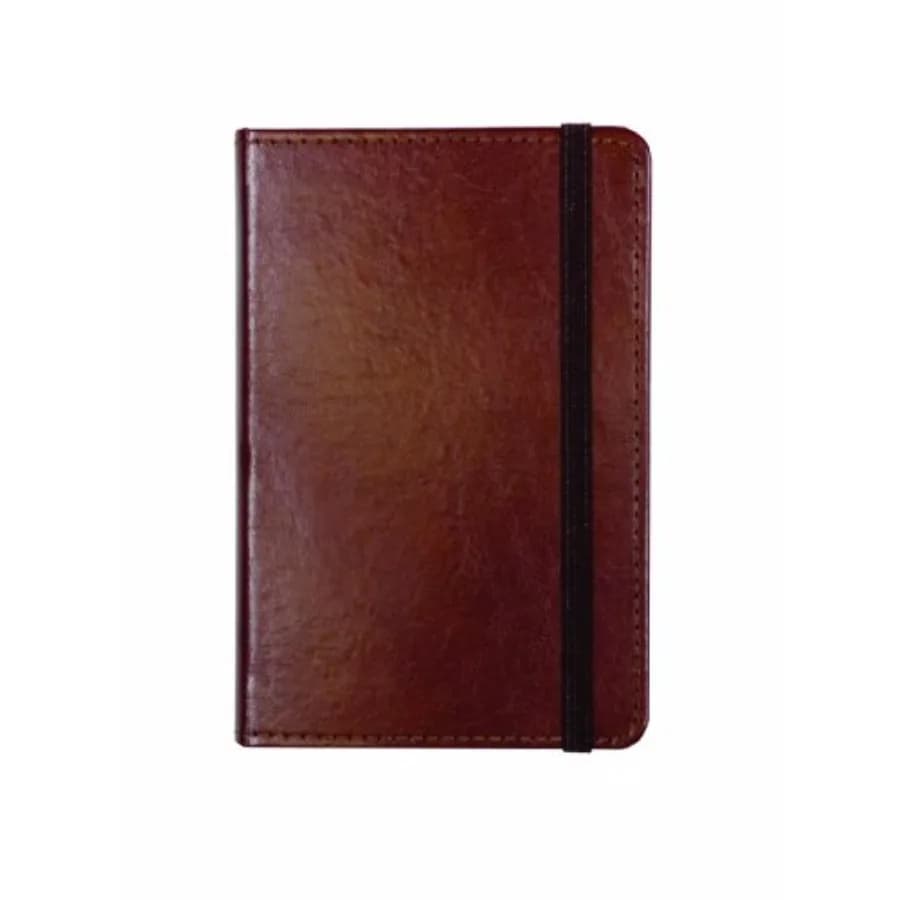 Genuine Bonded Leather Journal, By Markings, Smyth Sewn Binding, 192 Ivory Colored Ruled Pages, Pocket On Inside Back Cover, Me
