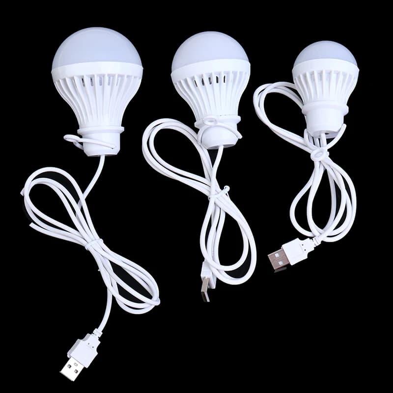 1Pc 3W/5W/7W Potenza Lanterna portatile Luci da campo Lampadina USB Multi strumento da campeggio esterno