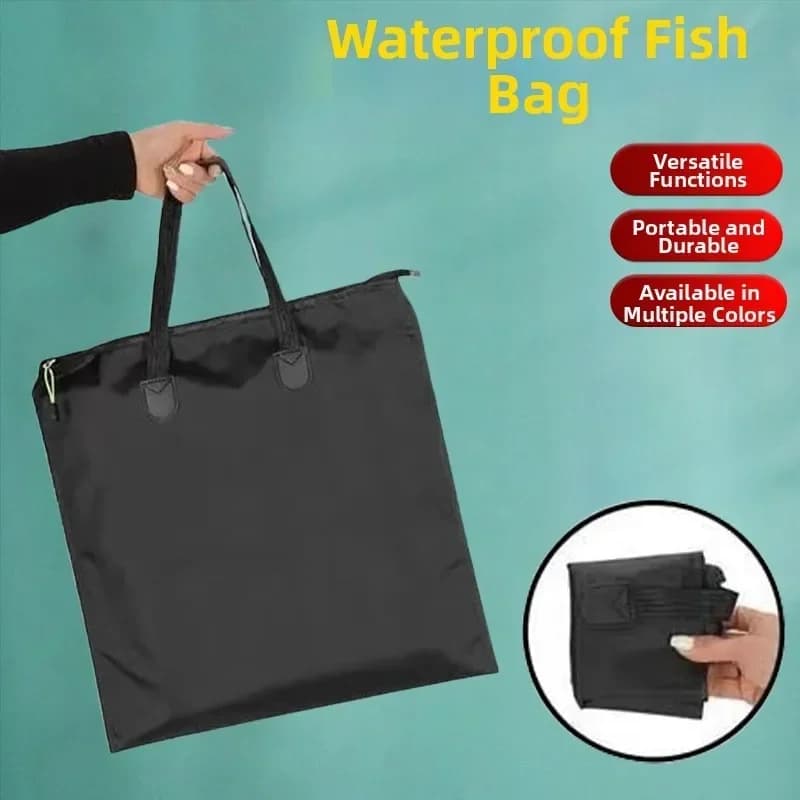 1 borsa a rete per pesca da 38/45/50/55 cm in tessuto Oxford, borsa portatile multifunzionale con maniglia per un facile trasporto degli attrezzi da pesca