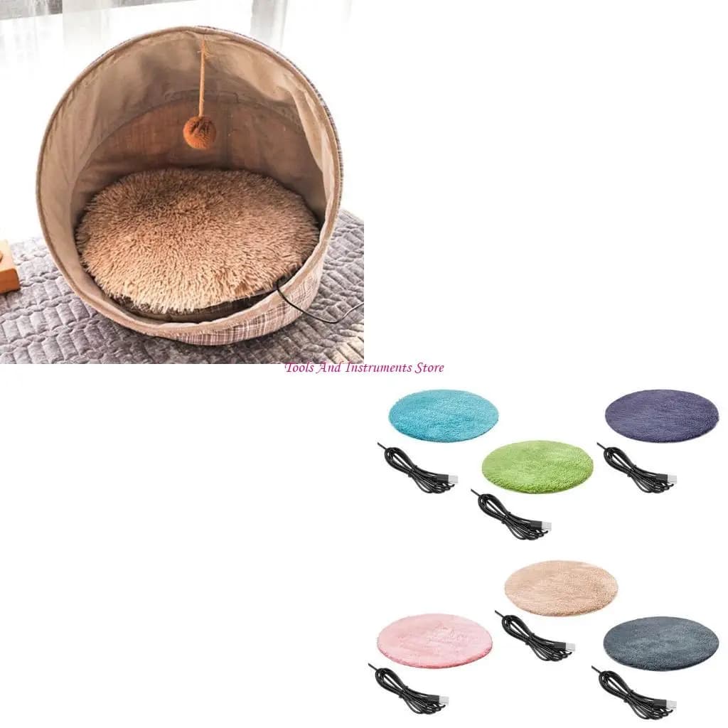 Coperta peluche per peluche elettriche per animali domestici USB per cuscinetto riscaldato elettrico per cani C7AC