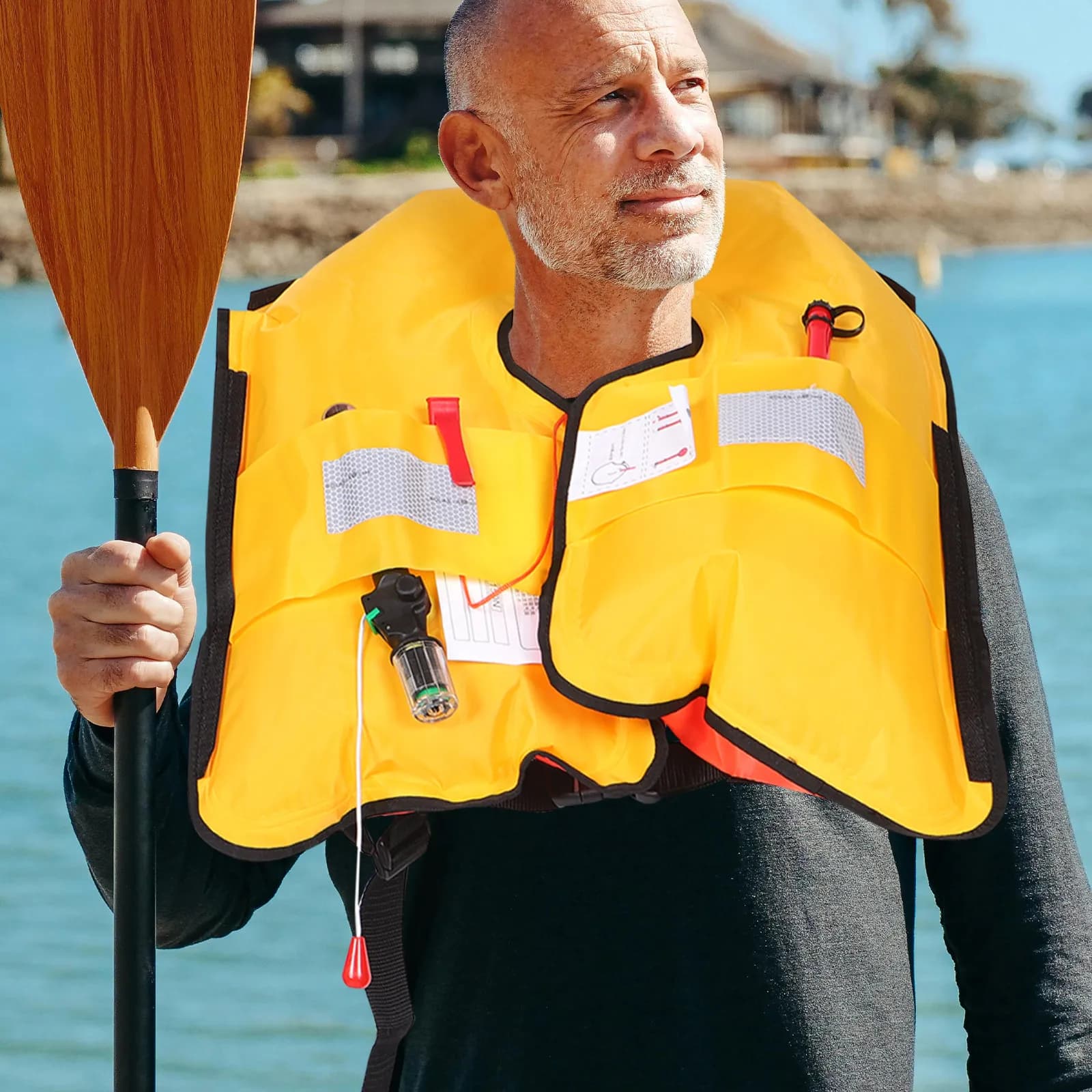 Adjustable Swim vest with Reflective Strips - For Snorkeling, Kayaking and Paddle Boarding