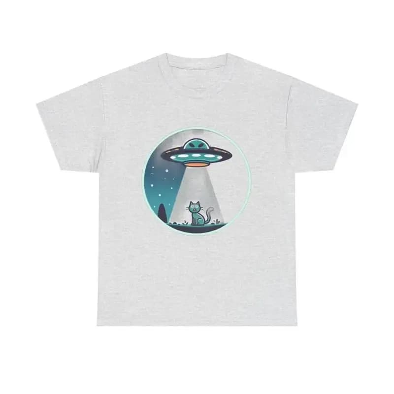 Cat Abduction T Shirt Ufo Humor Great For Lovers Casual