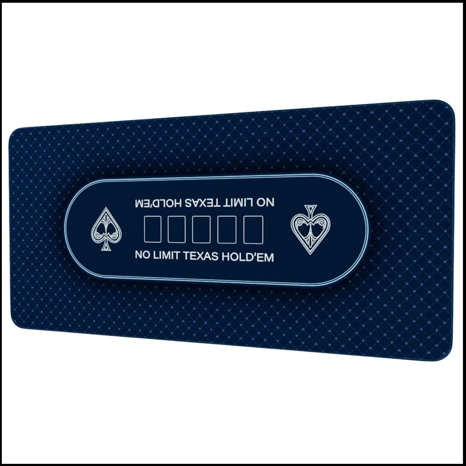 120x60 cm Texas Hold 'em Poker gioco da tavolo tappetino in gomma tappetino da gioco di grandi dimensioni accessorio per l'intrattenimento