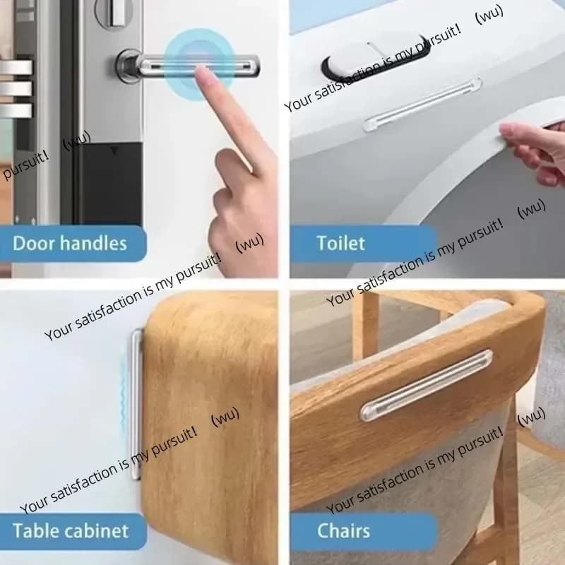 Tappetino per mobili autoadesivo in silicone, limitatore per porta con protezione da parete con striscia anticollisione per bambini