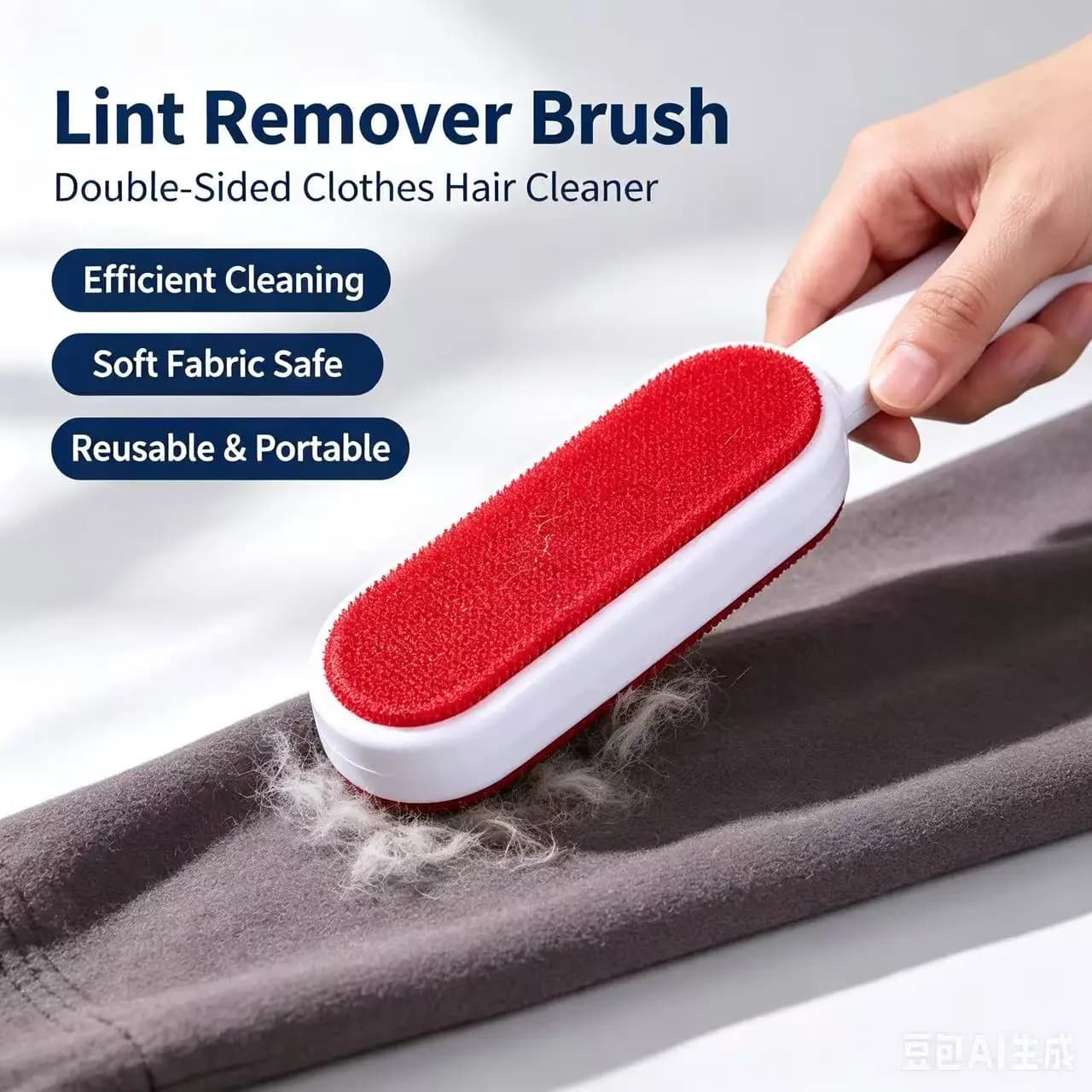 Double-Sided Self-Cleaning Pet Hair Remover Brush Lint Roller for Sofa Carpet Clothes Dog Cat Hair Removal Tool