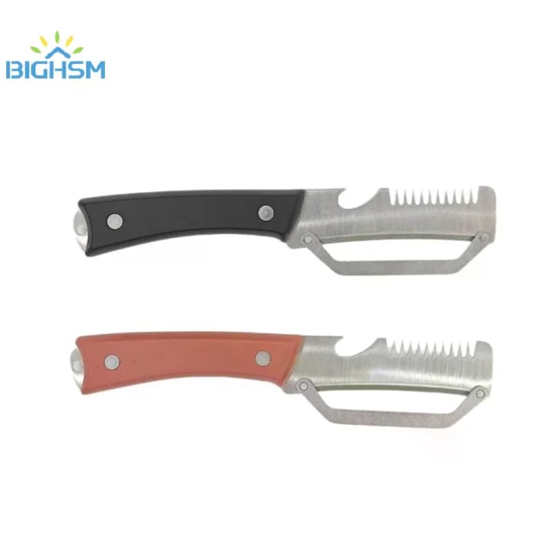 3-in-1 Multi-Function Serrated Peeling Knife Premium Vegetable Peeler Bottle Opener Kitchen Tool