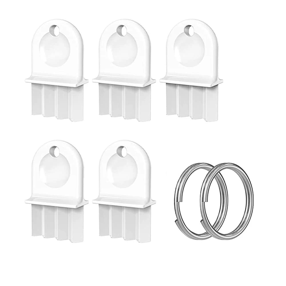 Chiave universale per dispenser di asciugamani di carta da 5 pezzi Plug and Play Chiave per dispenser di carta igienica in metallo con anelli Accessori per il bagno Bianco
