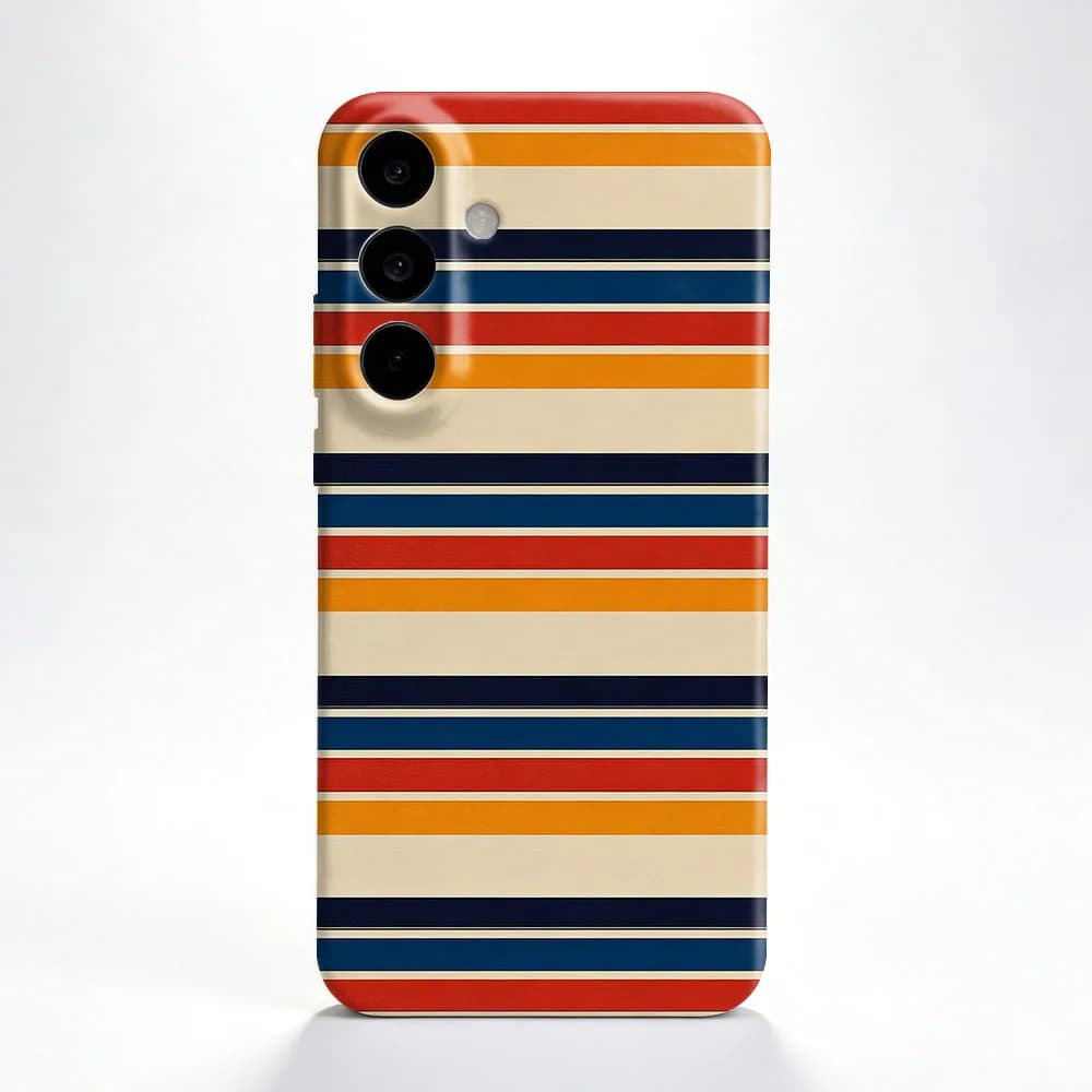 Cover per Samsung S26 S25 S24 S23 S22 Plus S21 Ultra Edge S23 S24 S25 FE con motivo a righe colorate, in PC rigido antiurto