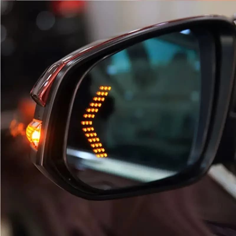 2 pezzi Car Styling 14 SMD Freccia Indicatori di direzione Specchietto laterale per auto Indicatore di direzione a LED per specchietto retrovisore per auto