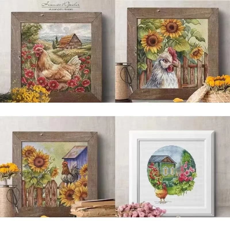 16185 Cross Stitch ONLY FLOSS NO FABRIC NOT Cross-stitch Kit Embroidery Needlework WITHOUT Fabric Homfun Painting Crossing