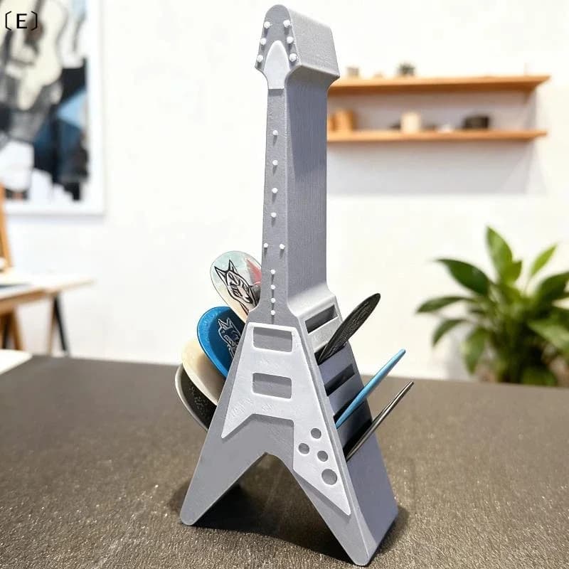Scatola porta plettri per chitarra stampata in 3D, organizer e custodia per plettri, soluzione di archiviazione portatile〔Winter5〕