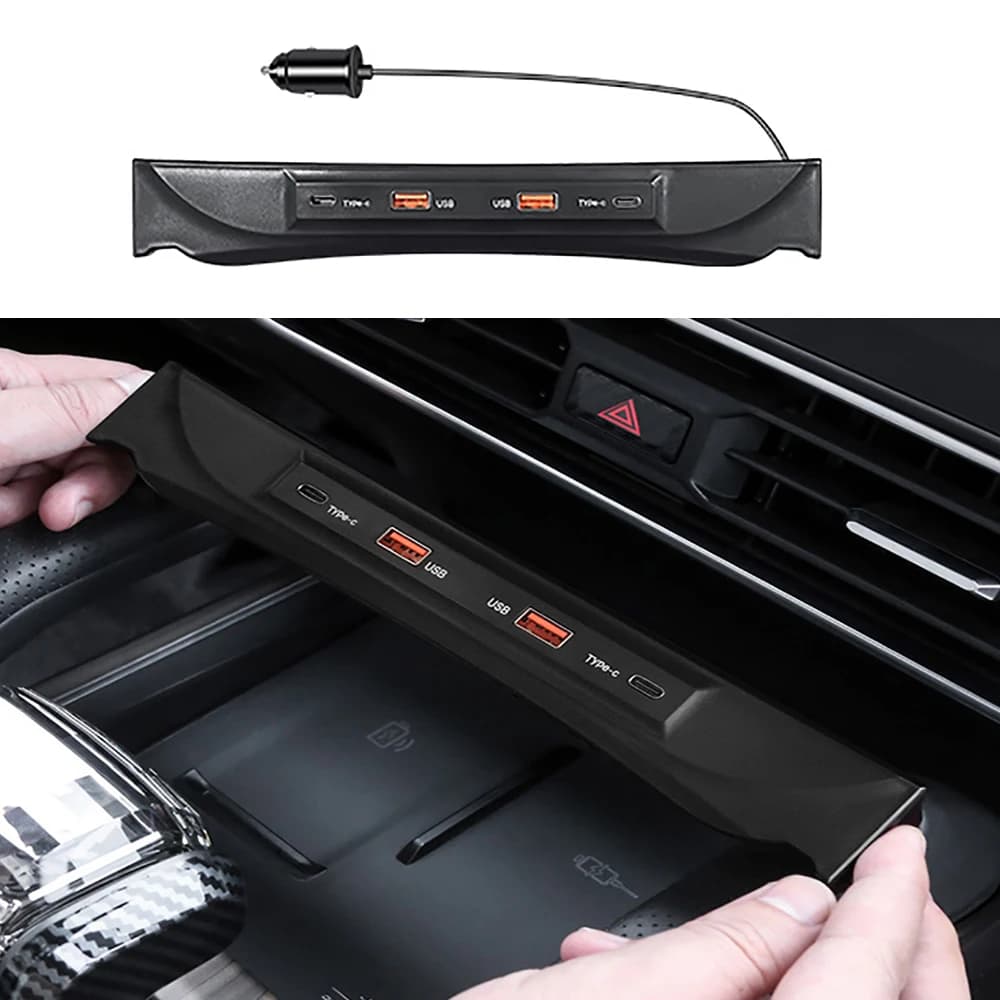 Caricabatteria da auto Dock di espansione presa adattatore per accendisigari a ricarica Super veloce per accessori per la modifica Jetour Traveler T2
