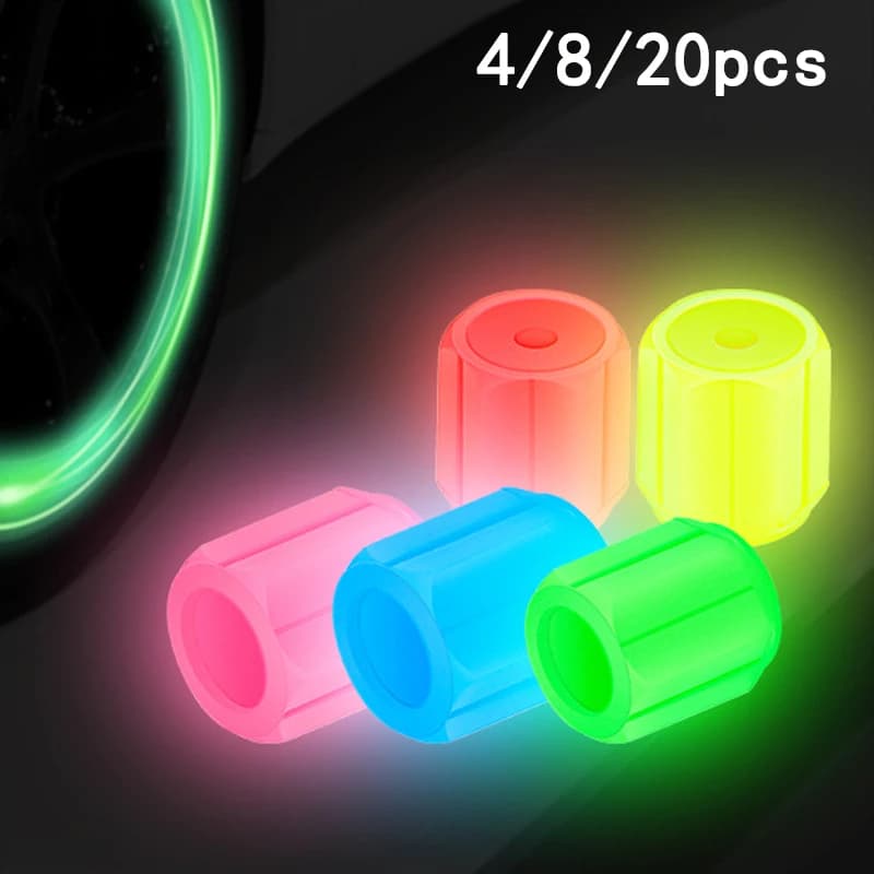 6 Color Electric Tire Valve Valve Cover for Motor Motorcycle Motor Valves for Auto Wheel Hub Styling Car Accessories for Auto 4/8/20 Parts