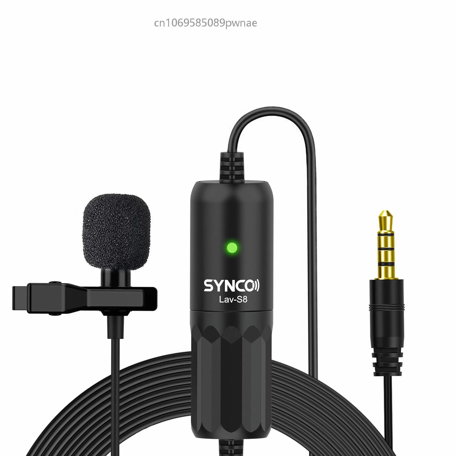 Synco S8 microfono Lavalier cablato Mikrofo Microfon per parlare Audio vocale 3.5MM fotocamera Video Studio risvolto Mic