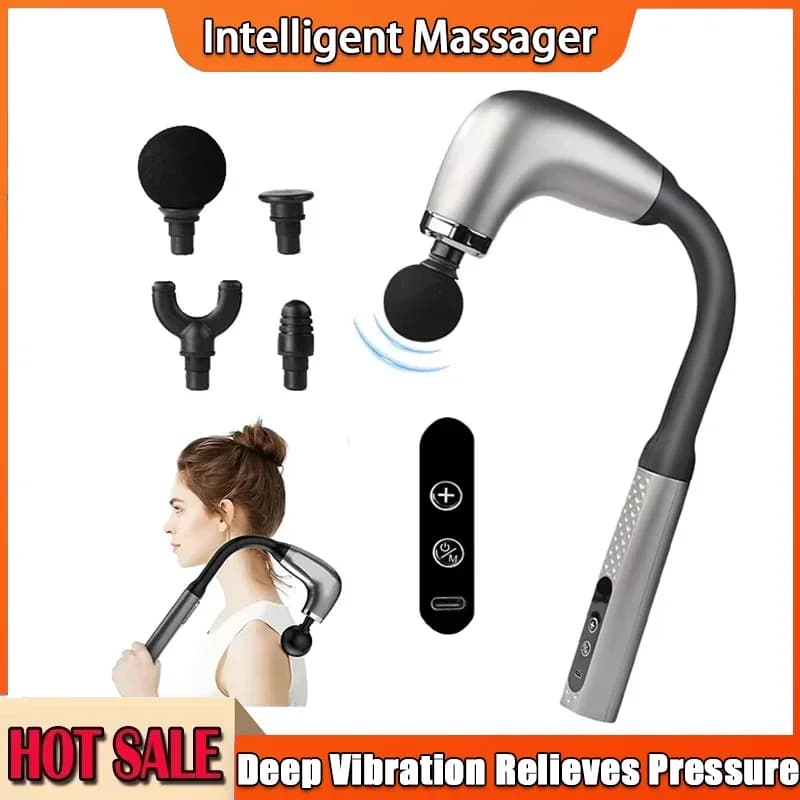 Extended handle and elbow for self-assistant Arm Accessories for upper and lower back muscle relaxing massage