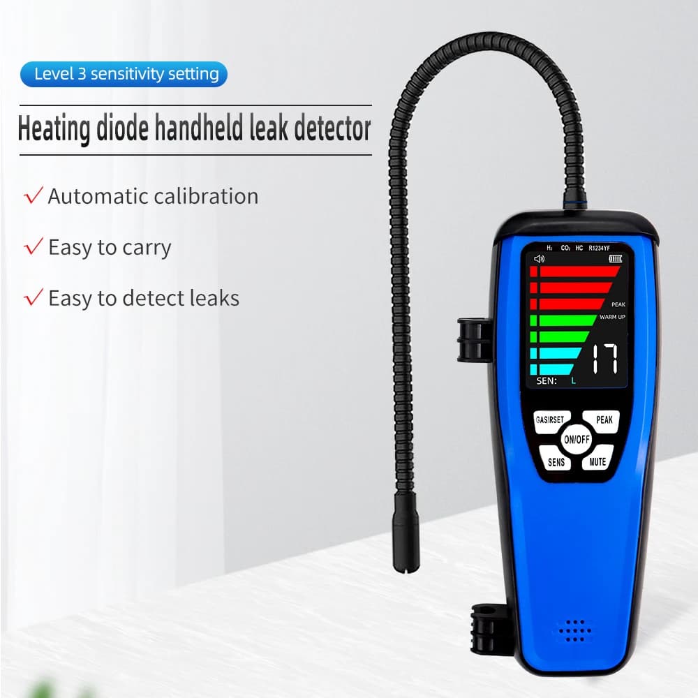 Handheld Leak Detector LD-200 Freon R12 R22 Heating Diode Leak Tester LD-600 Combustible Gas Leakage Analyzer for Refrigerator