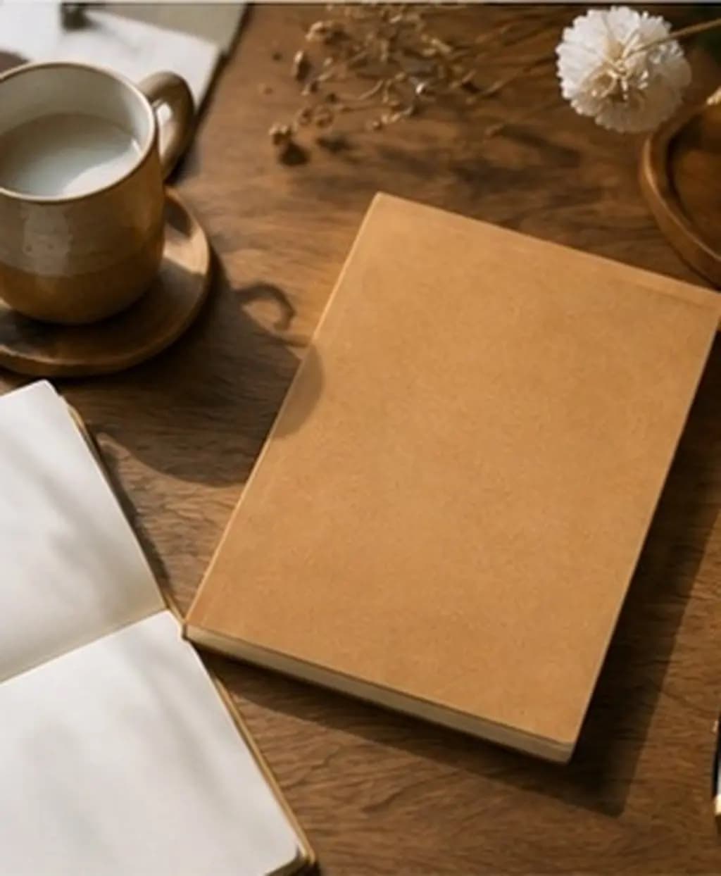 Kraft Paper Notebook Blank Interior Retro Design Sketchbook Diary Journal Notepad Travel Writing Drawing Daily Planner S Size