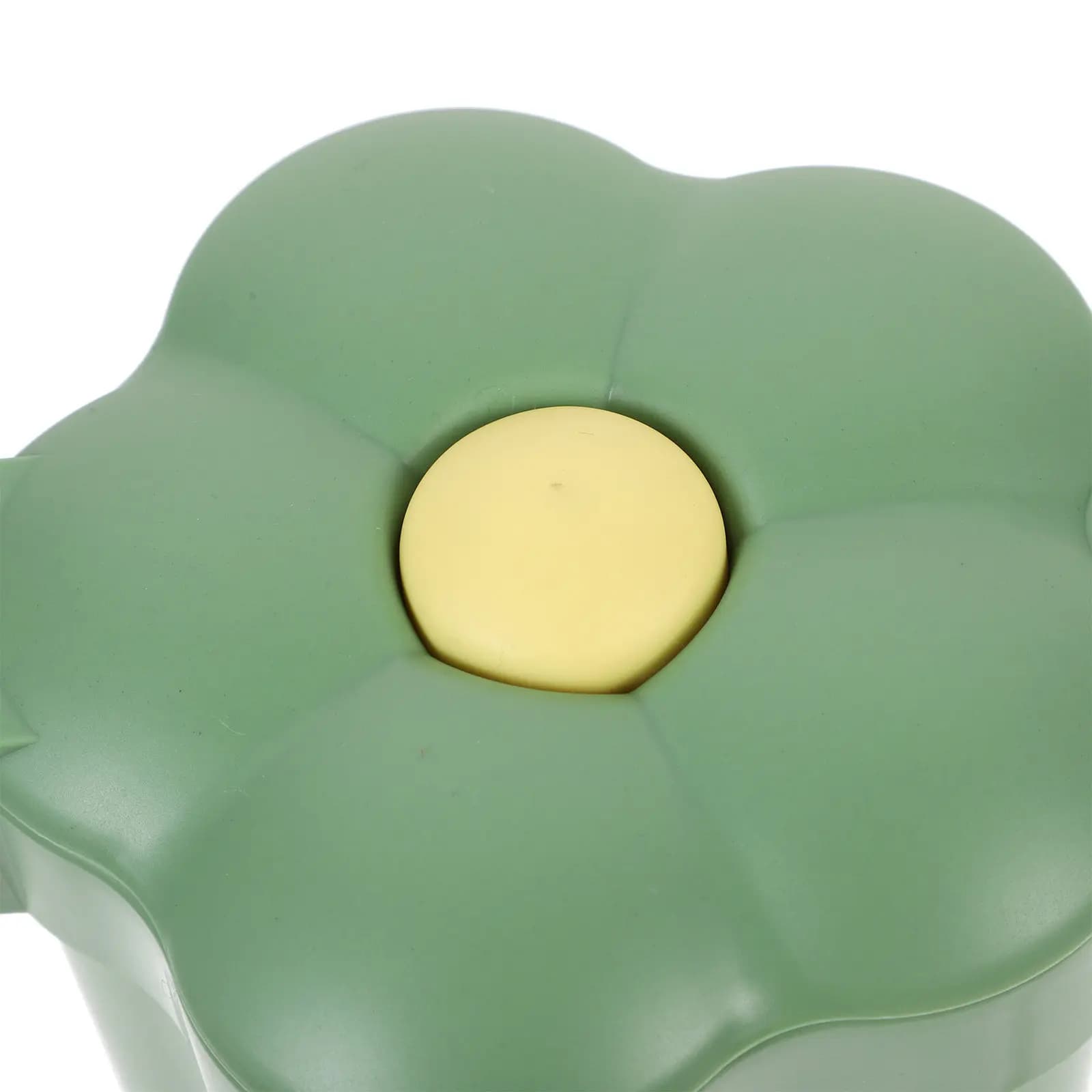Cestino da scrivania con design floreale, piccolo cestino in plastica con coperchio, elegante contenitore per rifiuti con controllo degli odori per casa, ufficio, studio
