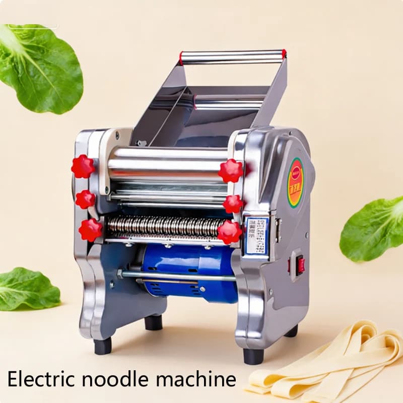 Macchina per Pasta e Ravioli - Versione Aggiornata - Macchina Elettrica per Pasta Completamente in Acciaio Inossidabile per Uso Commerciale e Domestico, Laminatrice Manuale per Impasto