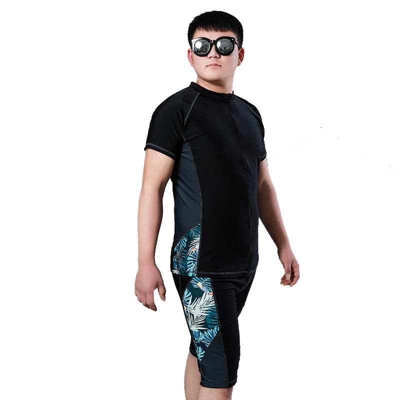 Costumi da bagno da uomo di grandi dimensioni Set pantaloncini da bagno costume da bagno costume da bagno a due pezzi abiti da spiaggia Rashguard uomo Beachwear abbigliamento sportivo