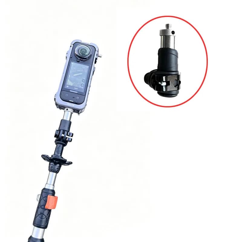 1PCS Trekking Pole Quick‑Release Camera Mount Adapter Compatible with Insta360 X5 POV Shooting Accessory for Outdoor Hiking