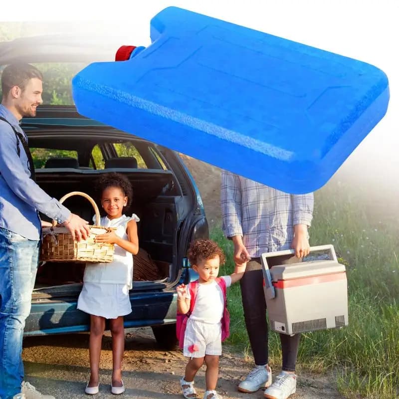 Scatola di cristallo di ghiaccio per raffreddamento alimentare da 600 ml riutilizzabile portatile veloce pacchetto freddo campeggio esterno cibo fresco dispositivo di raffreddamento a tenuta stagna blocchi di congelatore