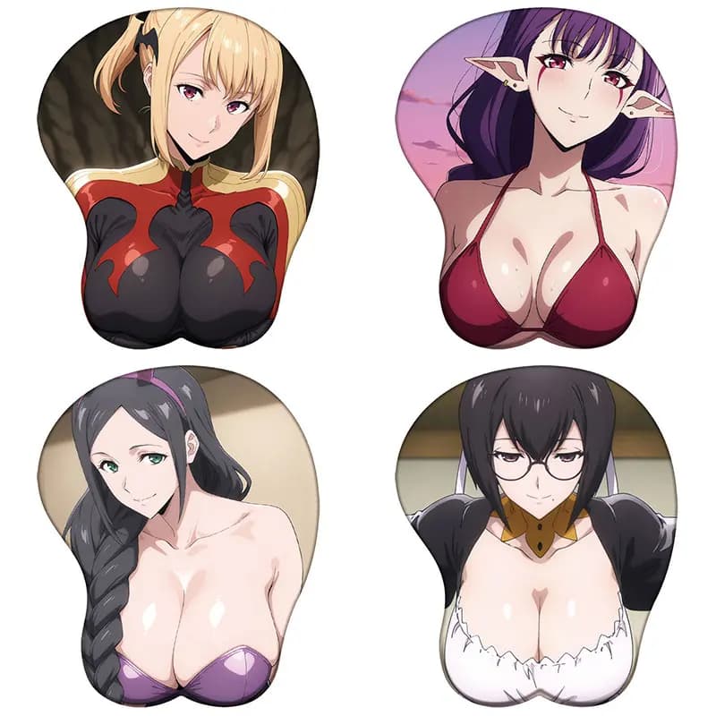 Anime Solo-Livelings Tappetino per mouse in silicone 3D Esil Cha Hae nel supporto per il polso Tappetino per mouse Manga Hentai Tappetino per mouse con poggiapolsi sexy