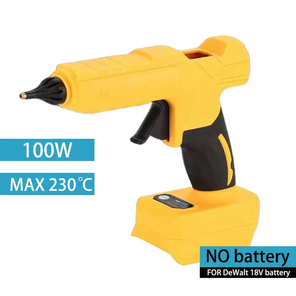 Electric Hot Melt Glue Gun for Dewalt 18V Battery Cordless Electric Glue Gun 11mm Glue Stick Hot Melt Welding Air Gun No Battery