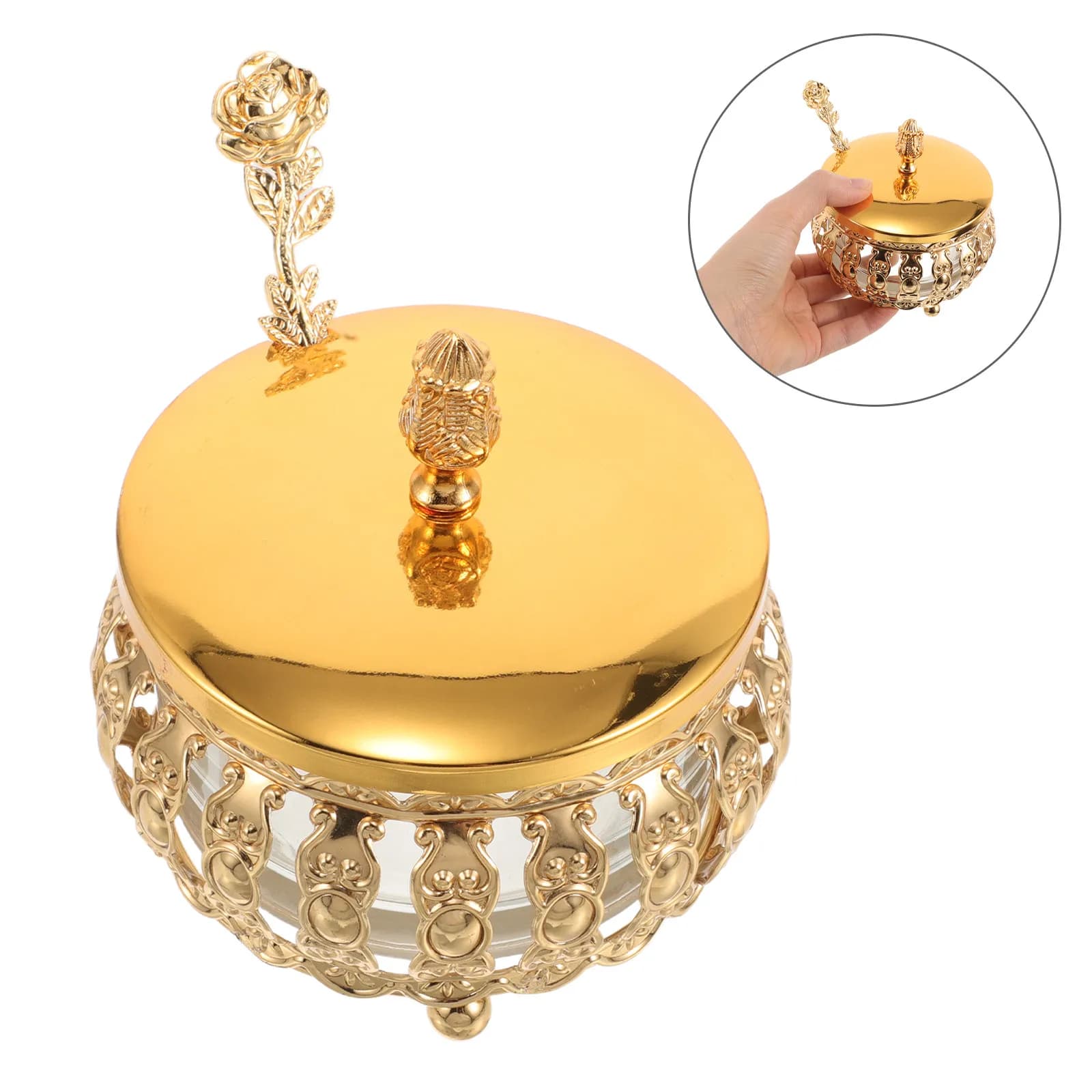 Set di Barattoli in Vetro con Cucchiaio, Contenitori per Spezie da Cucina, Bottiglie Ermetiche in Vetro per Conservazione Domestica, Dispenser per Zucchero, Pepe e Condimenti
