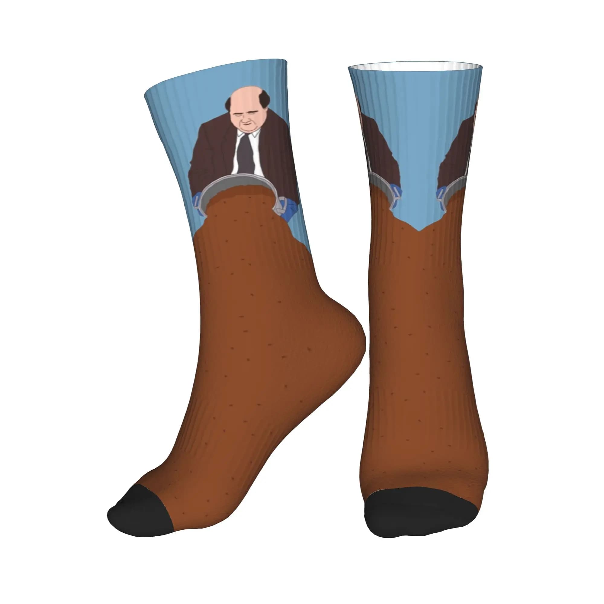 TV Show The Office Kevin's Famous Chili Calzini da uomo unisex Kawaii con stampa 3D