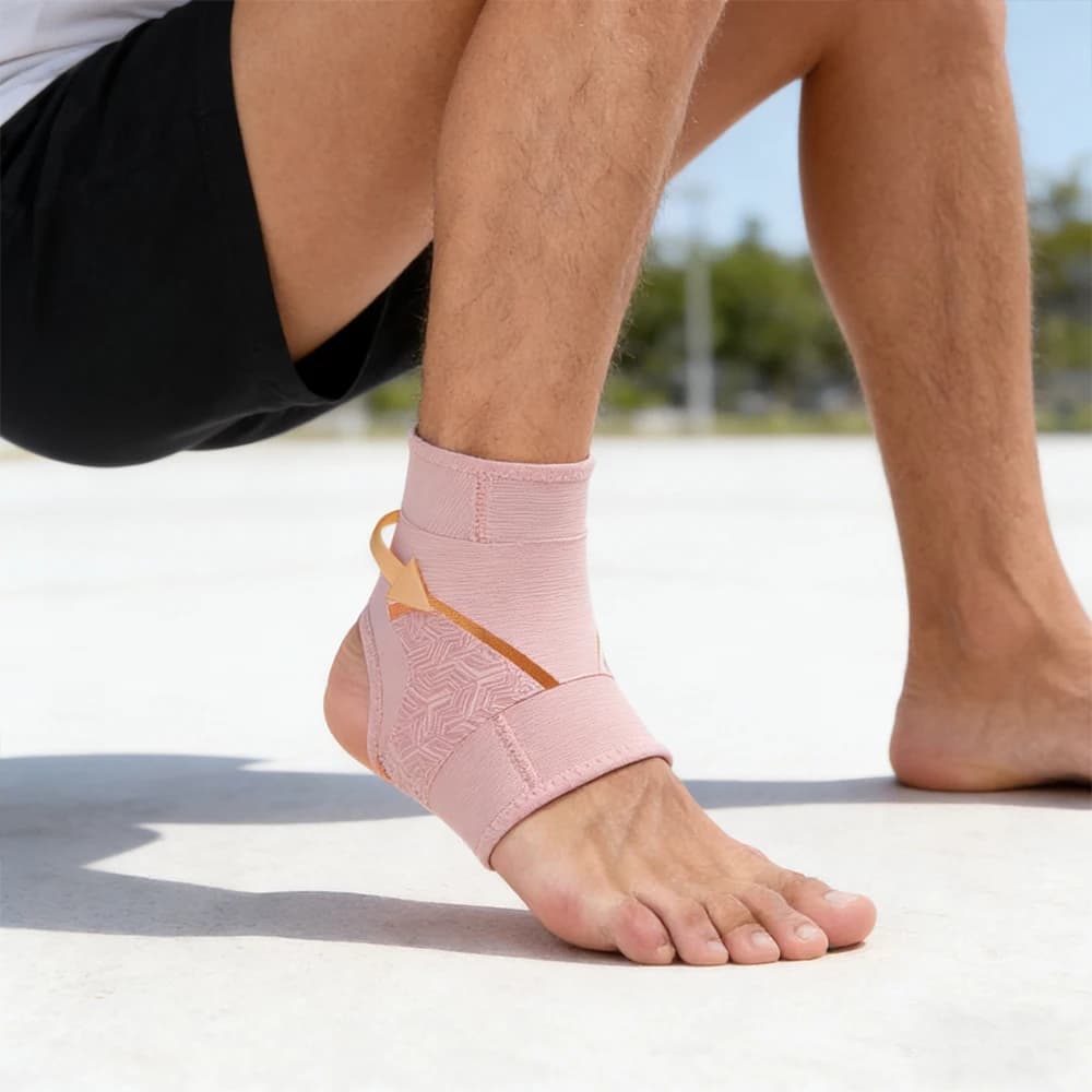 Supporto per caviglia a doppia compressione｜Ultra-traspirante e flessibile｜Anti-distorsione per il calcio e il fitness, stabilizzazione articolare per l'allenamento