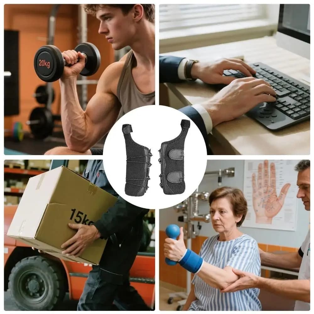 Supporto Ergonomico per Polso e Pollice, Flessibile e Traspirante, Elastico e Confortevole, Protezione Pressurizzata Portatile