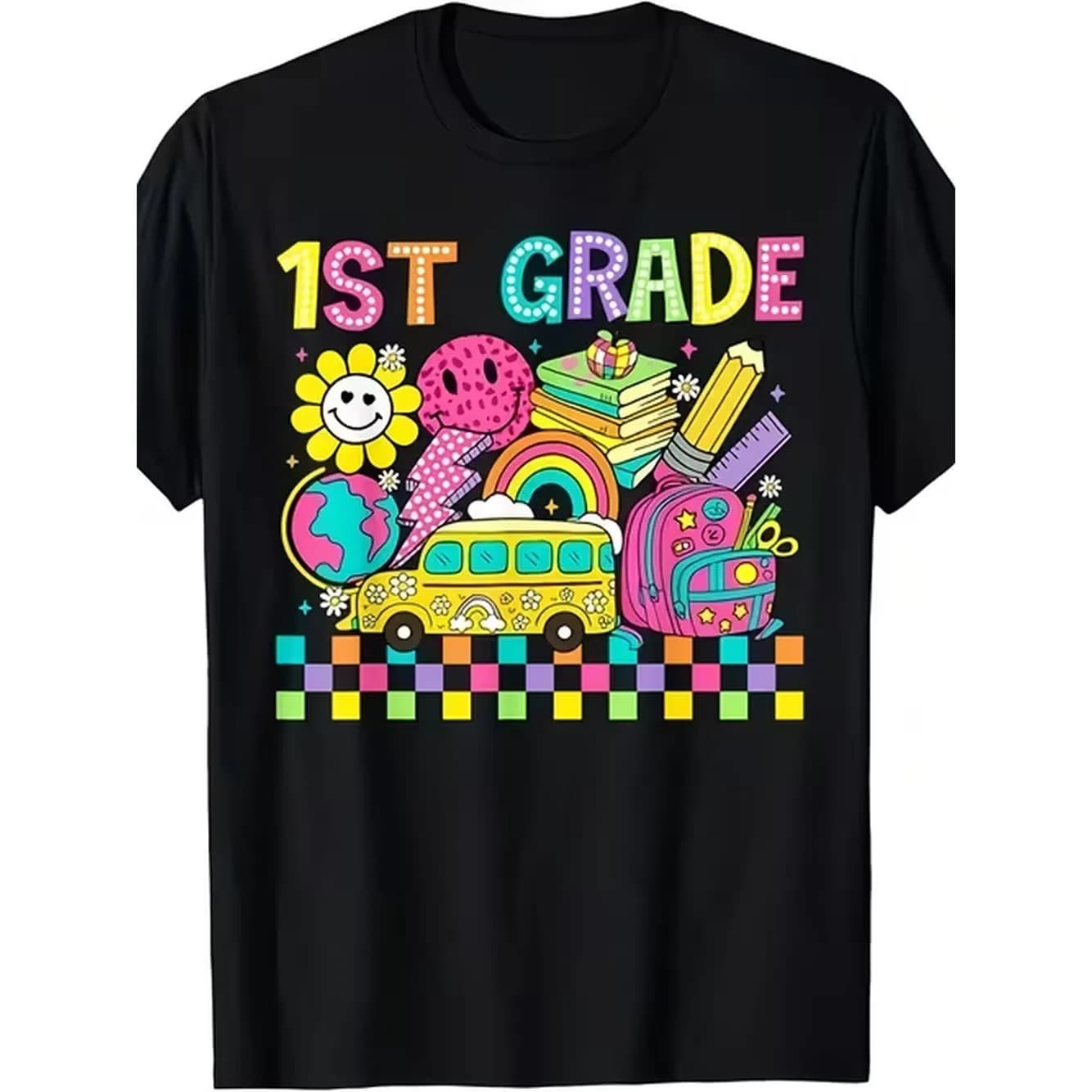 Groovy Back To School First Day Teacher T Shirt Hoodie Sweater Same Style For Men And Unisex 2026 Summer Sleeved Printed T Shirt
